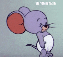 jerry from tom and jerry is a purple mouse