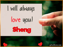 I Will Always Love You Sheng GIF