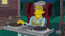 The Simpsons GIF - Dj Steven Hawking The Simpsons GIFs
