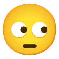 a yellow smiley face with its eyes closed and a brown mouth