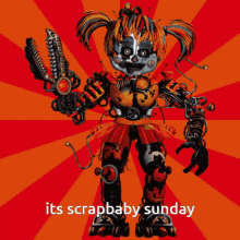 Scrapbaby Scrapbaby Sunday GIF - Scrapbaby Scrapbaby Sunday Fnaf GIFs