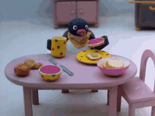 Pingu Breakfast GIF