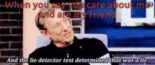 When You Care About Me And You Are My Friend Lie Detector GIF