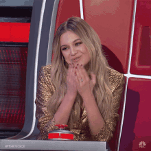 Muah Kelsea Ballerini GIF - Muah Kelsea Ballerini The Voice GIFs