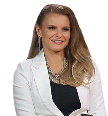 Laughing Michele Romanow Sticker - Laughing Michele Romanow Dragons Den Stickers
