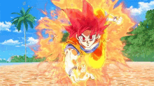Dragon Ball Super Goku Ssjg Punch GIF - Dragon Ball Super Goku Ssjg Punch Attack GIFs