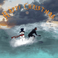 Surf Snowman GIF - Surf Snowman Sea GIFs