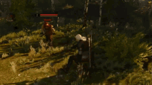 Attacking The Bandit Geralt Of Rivia GIF - Attacking The Bandit Geralt Of Rivia The Witcher GIFs