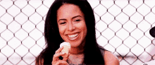 Aaliyah Laughing GIF - Aaliyah Laughing Icecream GIFs