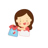 a girl is holding a shirt that says baju baru on it