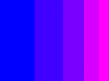 a color palette of blue , purple and pink .