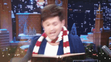 Niall Horan The Tonight Show GIF - Niall Horan The Tonight Show Reading GIFs