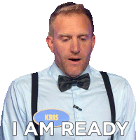 I Am Ready Kris Sticker - I Am Ready Kris Family Feud Canada Stickers