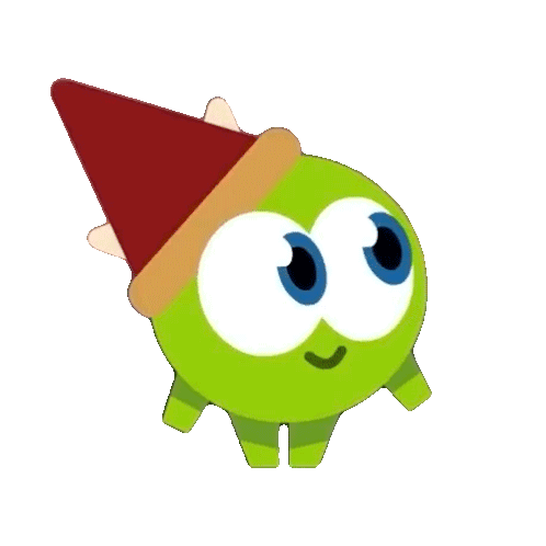 Surprised Nibble Nom Sticker - Surprised Nibble Nom Cut The Rope Stickers