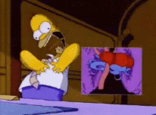 Homer Simpson Heart Attack GIF - Homer Simpson Heart Attack Palpitate GIFs