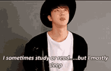 sleep study read kpop lazy