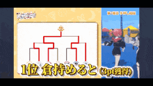a cartoon of a girl standing next to a drawing of a crown and the words 1st 3rd