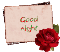 Good Night Rose Sticker - Good Night Rose Flower Stickers