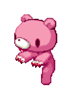 Gloomy Bear Running Sticker - Gloomy Bear Running Pixel Stickers