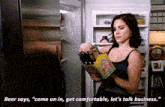 One Tree Hill Brooke Davis GIF - One Tree Hill Brooke Davis Beer Says Come On In Get Comfortable GIFs