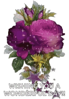 Wishing You A Wonderful Day Flowers GIF - Wishing You A Wonderful Day Flowers Bouquet GIFs