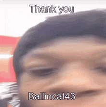 Ballincat43 Thank You GIF - Ballincat43 Thank You Thank You Ballin Cat GIFs