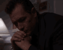 Doggett X Files Hurting Worried GIF - Doggett X Files Hurting Worried GIFs