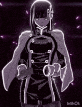a purple background with a white glowing object in the middle