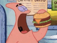 Patrick Star Burger GIF