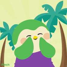a cartoon of a bird with the words summer time written above it