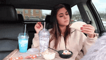 Steph Pappas Taco Bell GIF - Steph Pappas Taco Bell Chipotle Cheddar Double Stacked Taco GIFs