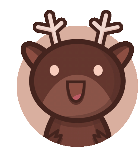 Cute Deer Deer Ambi Sticker - Cute Deer Deer Ambi Ambi Stickers