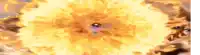 a person is flying through the air in front of a large explosion .
