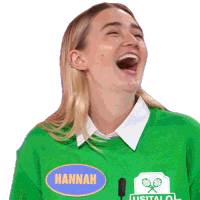 Laughing Hannah Sticker - Laughing Hannah Family Feud Canada Stickers