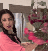 Marina Diamandis Marina Diamandis Kiss GIF - Marina Diamandis Marina Diamandis Kiss Marina Diamandis Flowers GIFs