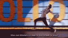 gliding dance performance jack whitehall stage
