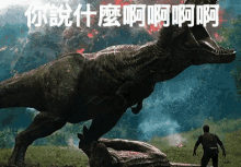 你說什麼 什麼 怒吼 吼 叫 恐龍 侏羅紀 GIF