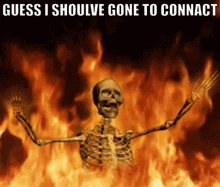 Connact Skeleton Burning GIF - Connact Skeleton Burning GIFs