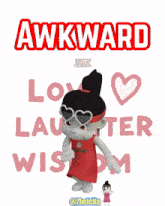 a cartoon girl wearing a headband that says bestcita