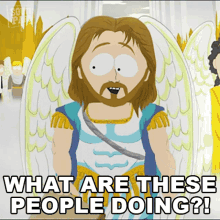 What Are These People Doing Archangel Michael GIF - What Are These People Doing Archangel Michael South Park GIFs