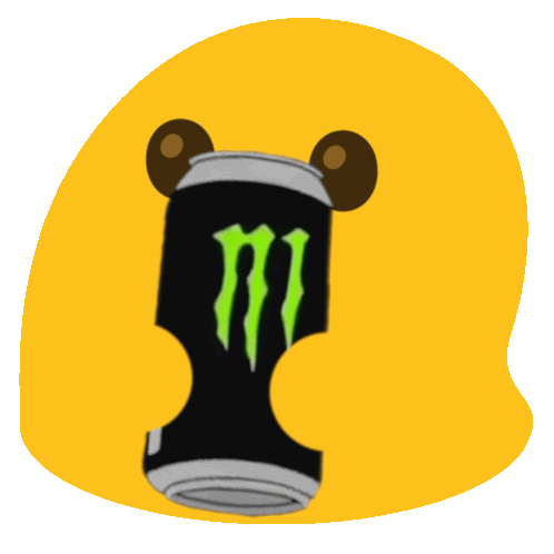 Monster Squish Sticker - Monster Squish Energy Drink Stickers
