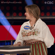 Confused Kristina GIF - Confused Kristina Family Feud Canada GIFs