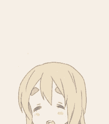 a drawing of a girl with long blonde hair wearing a black jacket