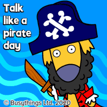 Busythings Talk Like A Pirate Day GIF - Busythings Talk Like A Pirate Day International Talk Like A Pirate Day GIFs