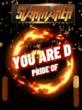 a sign that says you are d pride of