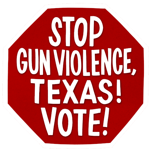 Stop Gun Violence Heysp Sticker - Stop Gun Violence Heysp Tx Stickers
