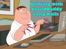 Grifting With Grand Daddy Long Nails GIF - Grifting With Grand Daddy Long Nails Grand Daddy Long Nails GIFs