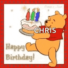 Winnie The Pooh Happy Birthday GIF - Winnie The Pooh Happy Birthday Cake GIFs