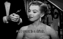 All I Need Is A Drink Marilyn Monroe GIF