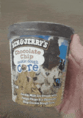 Ben And Jerrys Chocolate Chip Cookie Dough Core GIF